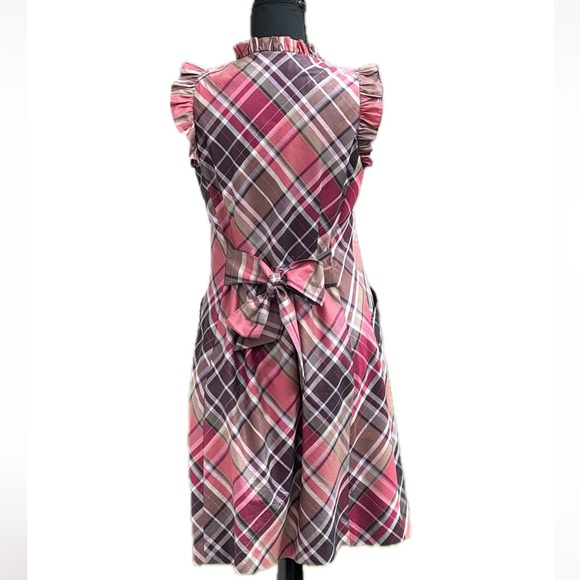 Ted Baker Sleeveless Tuxedo Dress Plaid - excellent condition - Picture 3 of 8